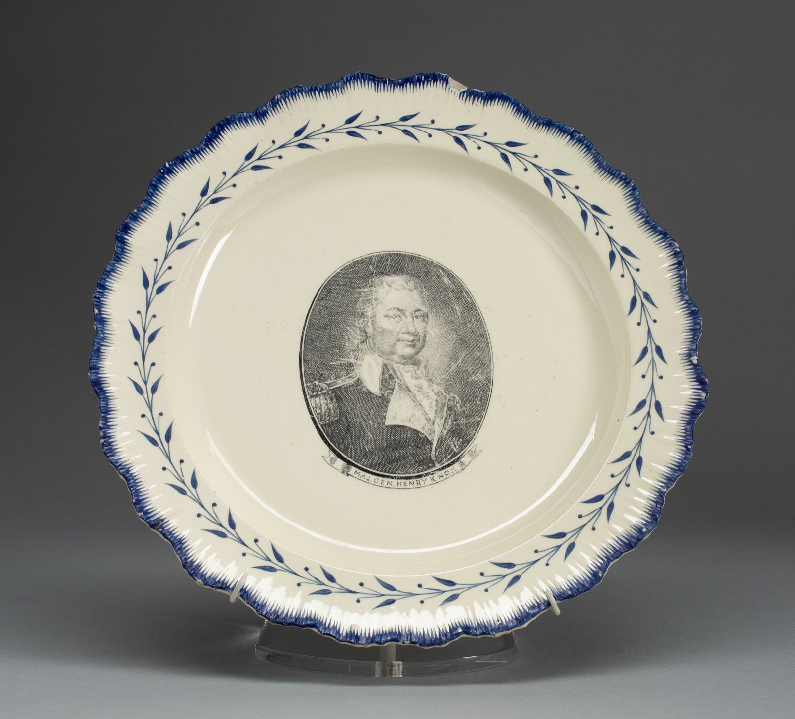 Plate — English for the American market; Leeds