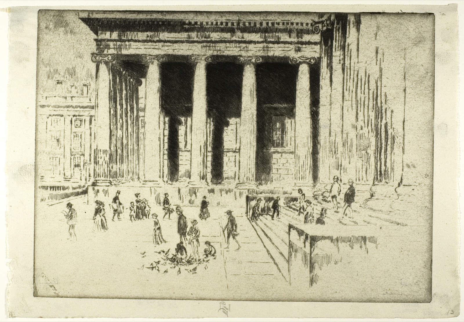 The Steps, British Museum — Joseph Pennell; American, 1857-1926