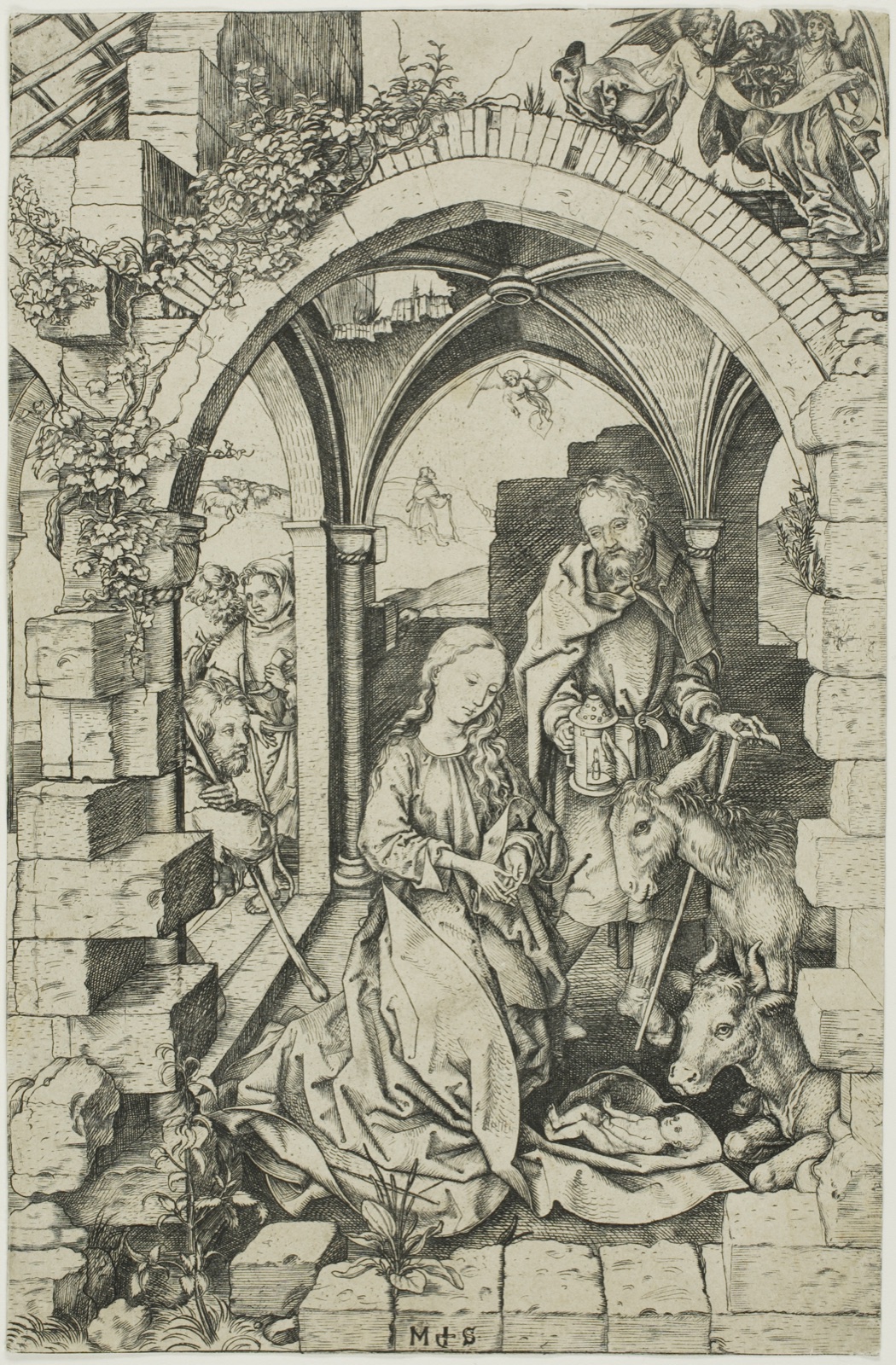 The Nativity, from Life of the Virgin — Martin Schongauer; German, c. 1430/50-1491