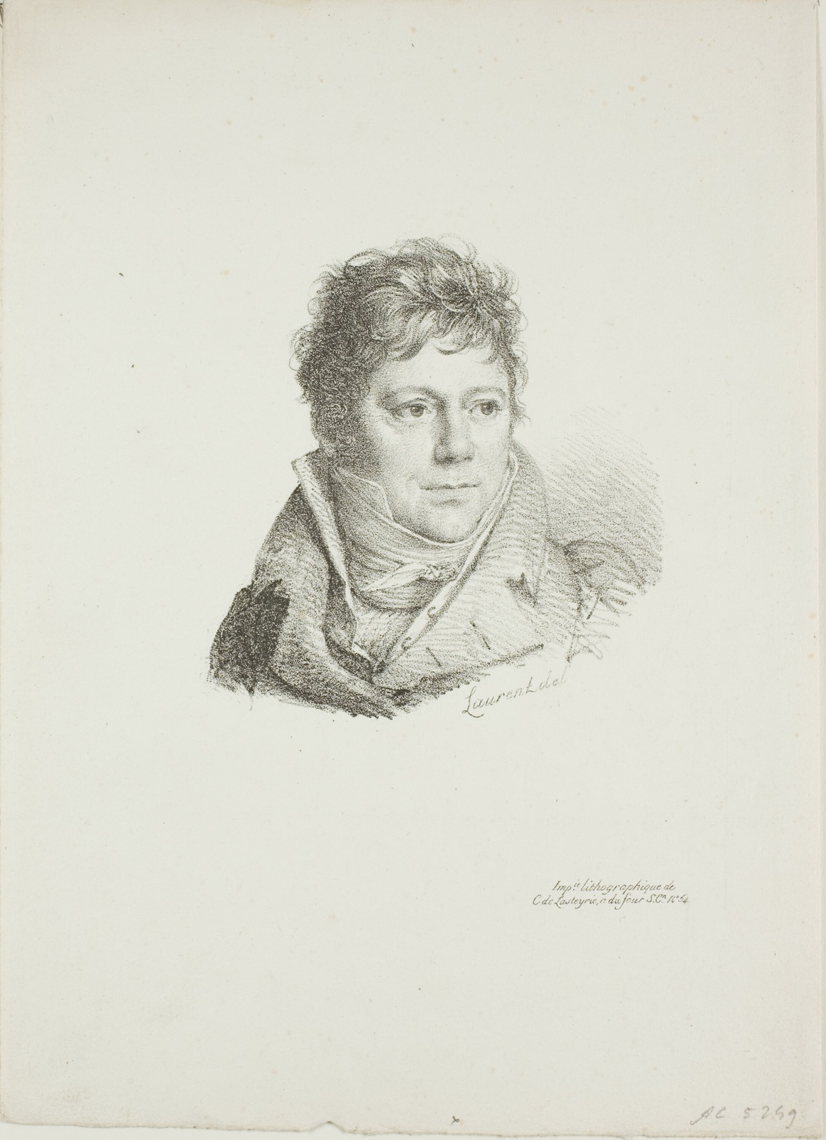 Portrait of M. Chenard — Jean Antoine Laurent (French, 1763-1832); printed by Comte de Charles Philibert Lasteyrie du Saillant (French, 1759-1849)