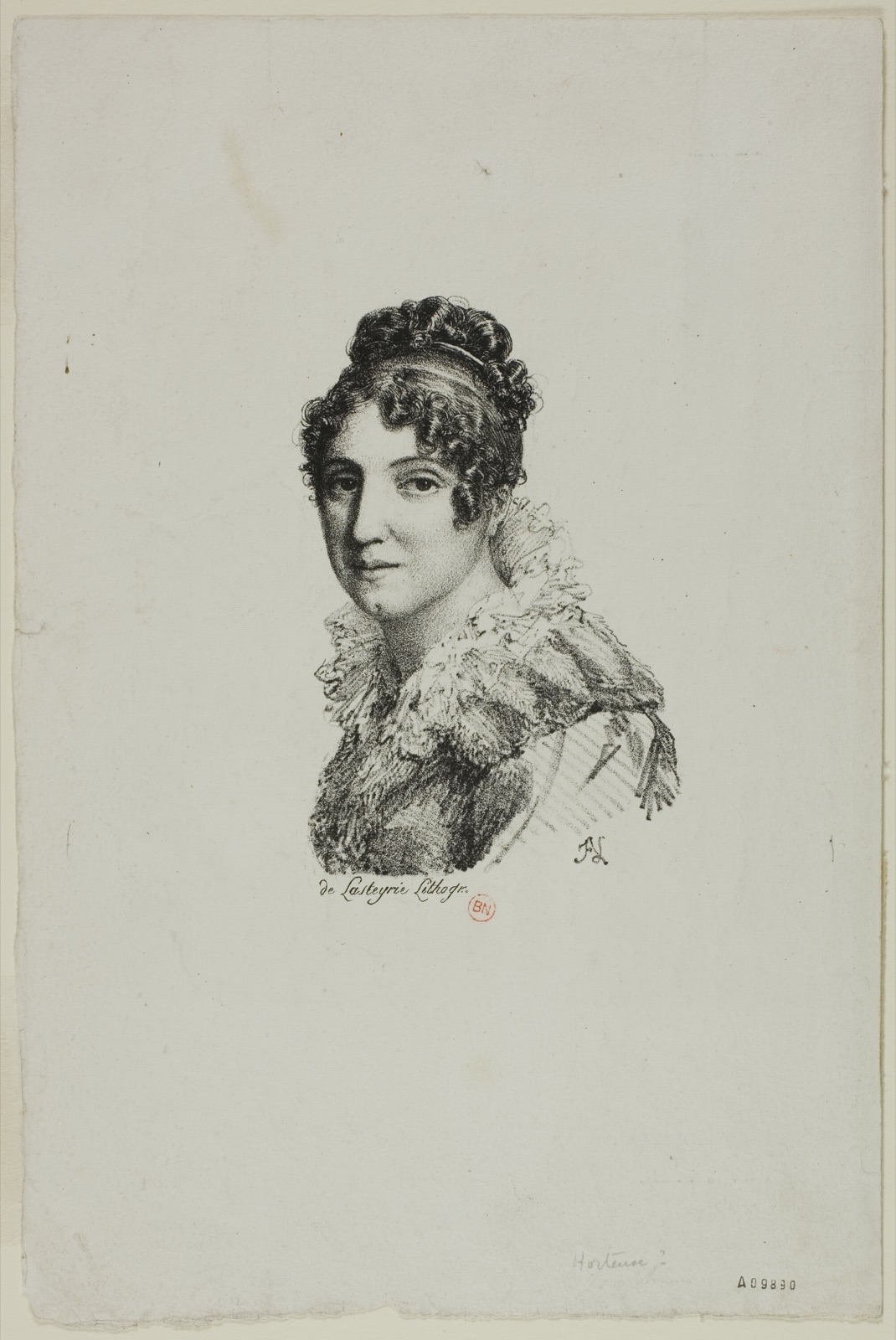 Portrait of Mme. Laurent — Jean Antoine Laurent (French, 1763-1832); printed by Comte de Charles Philibert Lasteyrie du Saillant (French, 1759-1849)