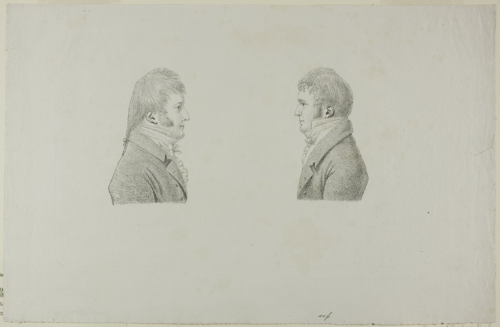 Portraits of King Louis Philippe & Antoine Philippe d'Orleans, duc de Montpensier — Antoine Philippe d'Orléans (French, 1775-1807); printed by Philipp André (German, active London, 1800–1805)