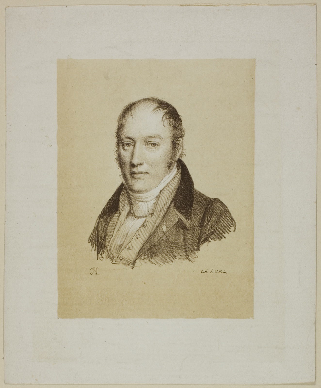 Portrait of a Man — Jean Antoine Laurent (French, 1763-1832); François le Villain (French, active 19th century)