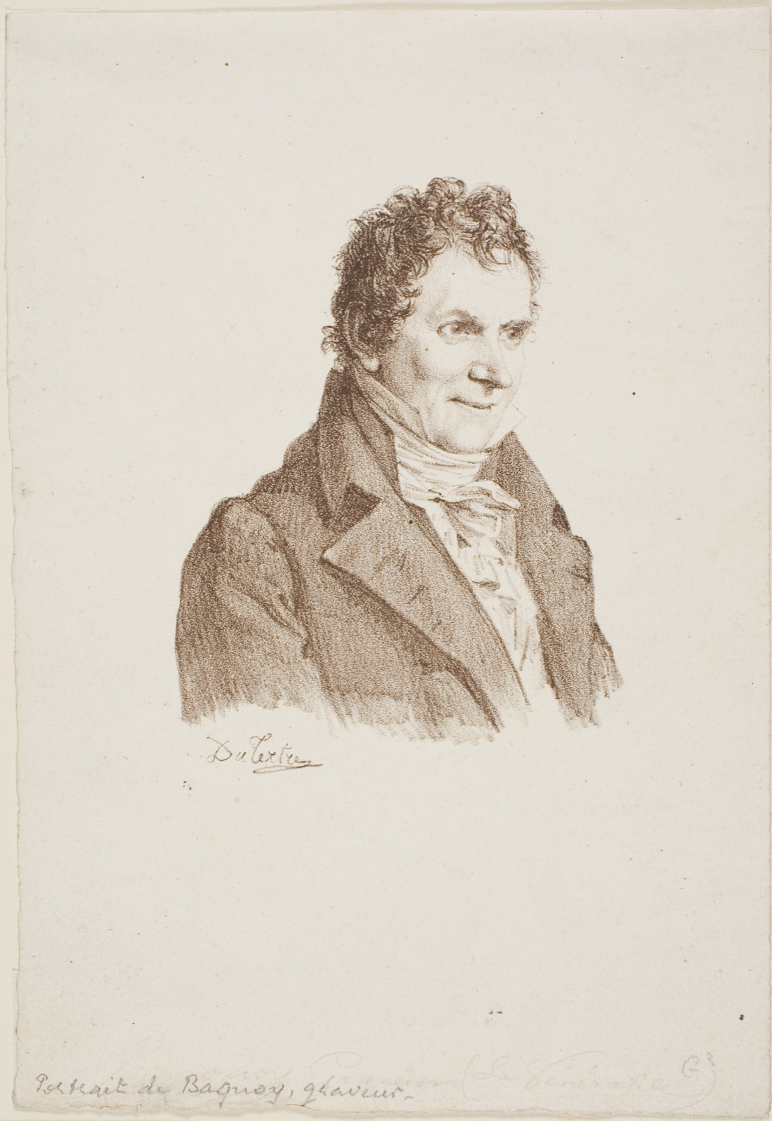 Portrait of the Engraver Baquoy — André Dutertre; French, 1753-1842