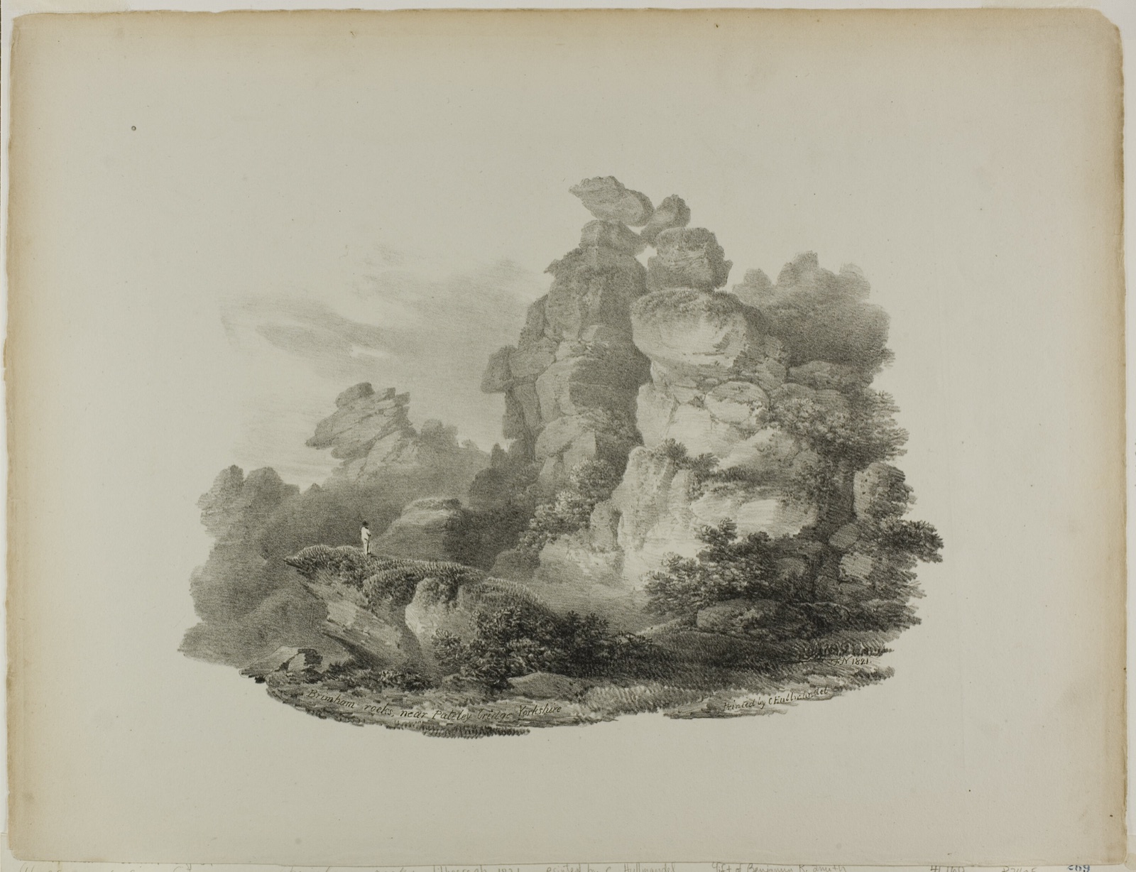 Brimham Rocks, near Pateley Bridge Yorkshire — Francis Nicholson; English, 1753-1844