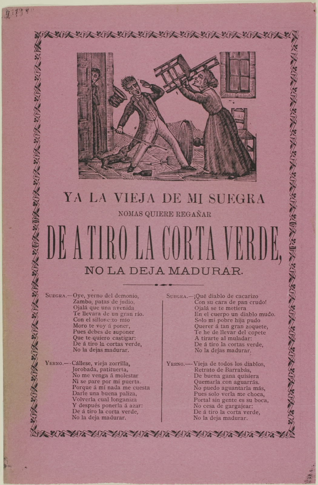 My Old Mother-in-Law is Always Ready to Scold without Any Reason — Manuel Manilla; Mexican, 1830-c. 1900