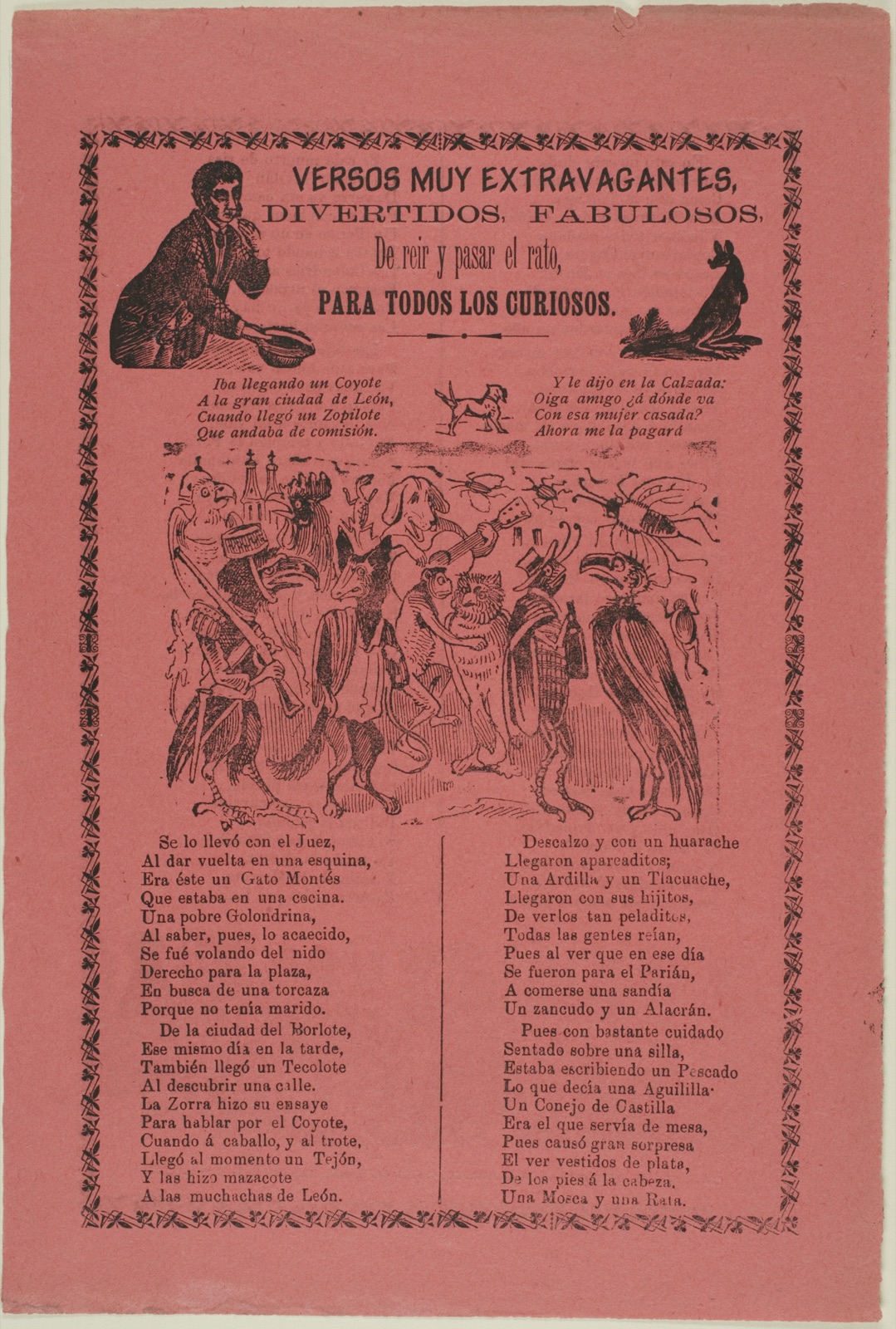 Very Extravagant Verses — José Guadalupe Posada; Mexican, 1852-1913