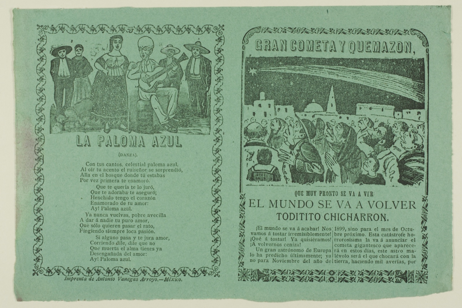 Great Comet and Fiery Blaze — José Guadalupe Posada; Mexican, 1852-1913