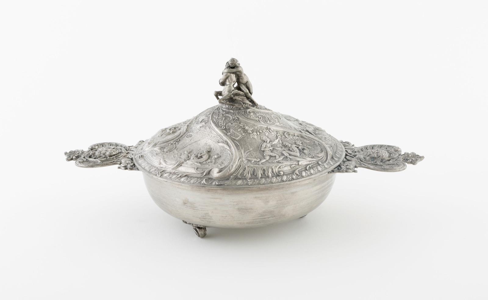 Covered Bowl (Écuelle) with Representations of French Rivers — Jules-Paul Brateau; French, 1844-1923; Paris, France
