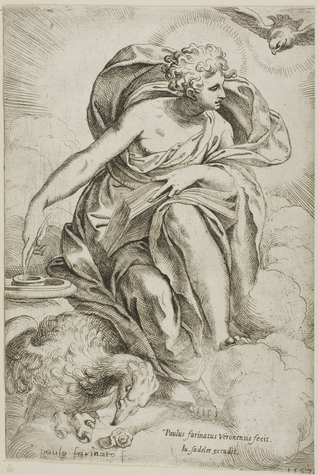 Saint John the Evangelist — Paolo Farinati; Italian, 1524-c. 1606