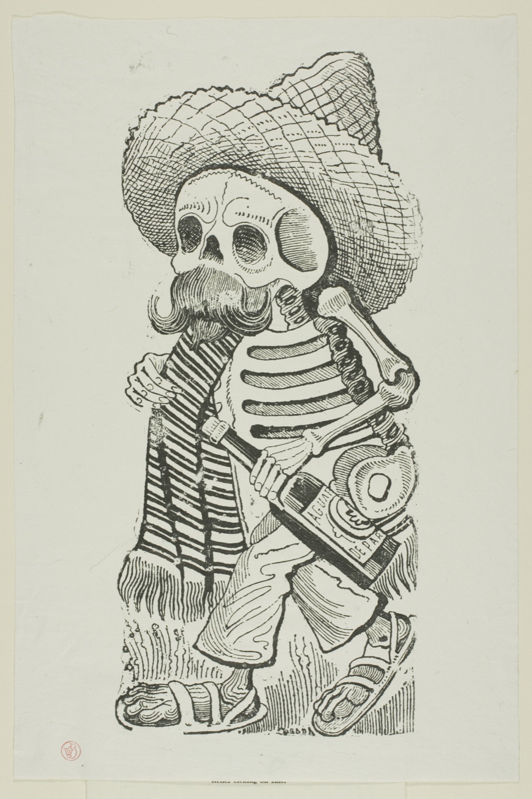 Calavera of Francisco Madero, from Calavera Maderista — José Guadalupe Posada (Mexican, 1852-1913); published by the Print and Drawing Club of The Art Institute of Chicago