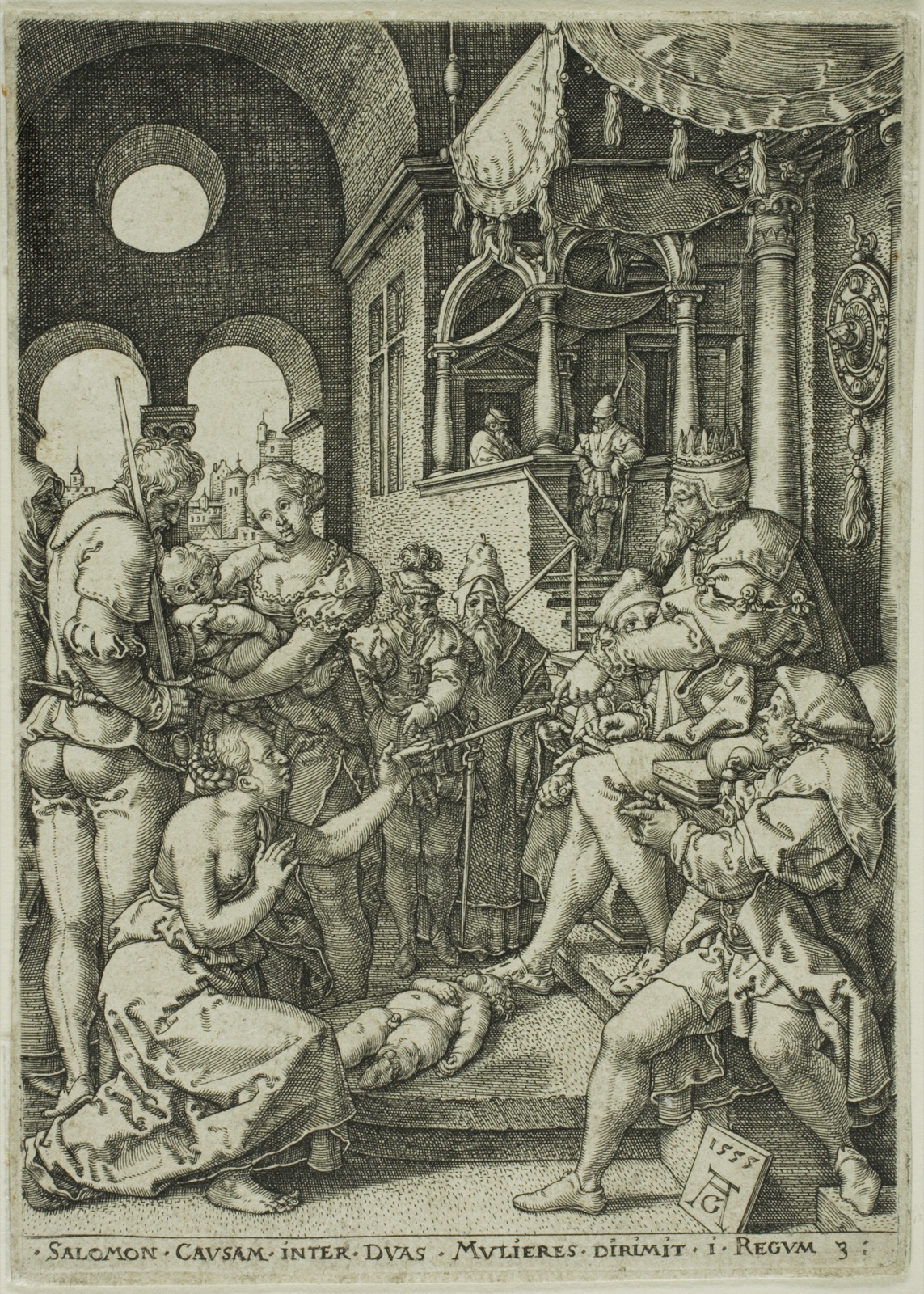 The Judgment of Solomon — Heinrich Aldegrever; German, 1502-c.1560