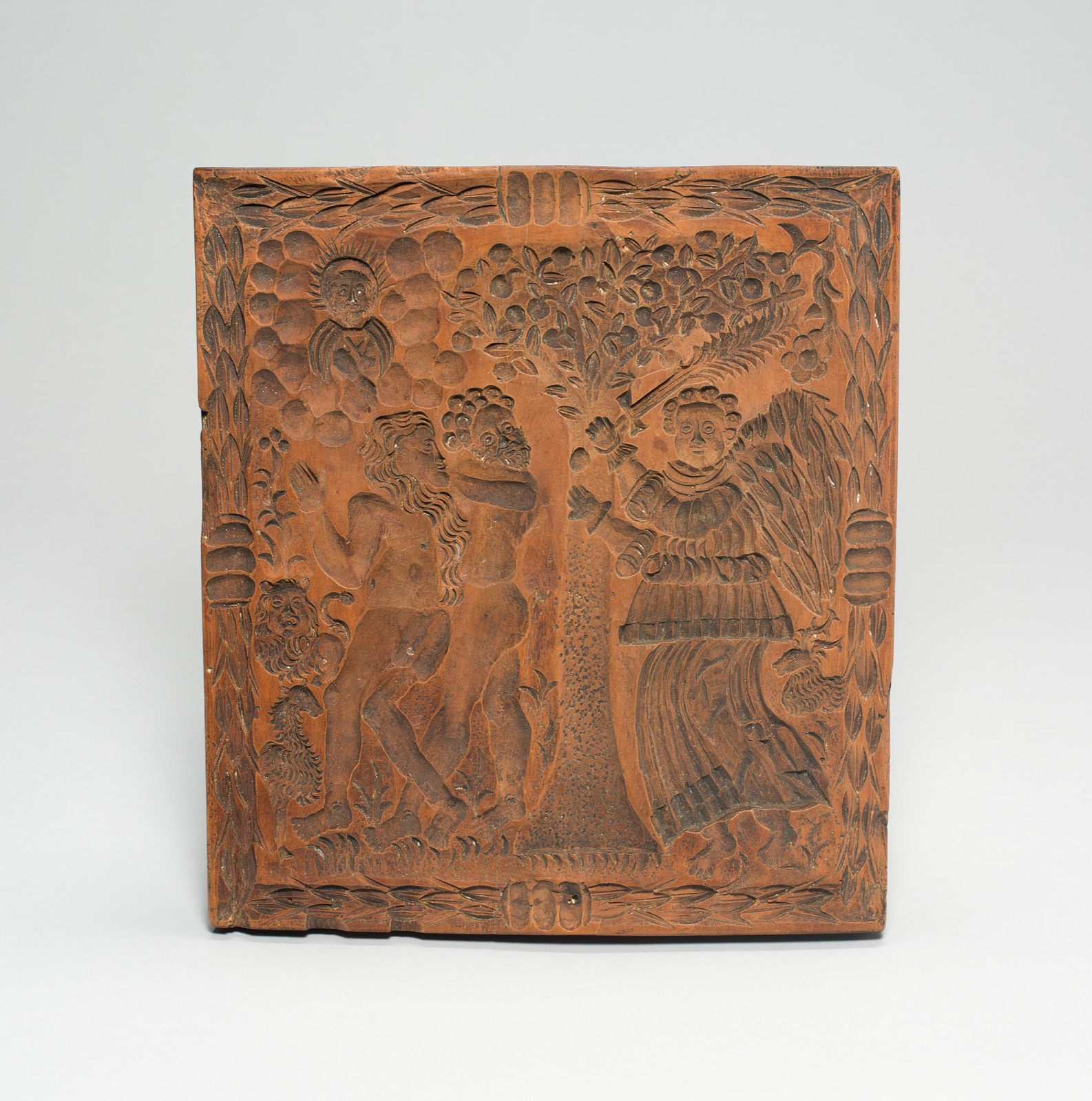 Biscuit Mold: Adam and Eve Expelled from the Gates of Eden — Germany or Netherlands