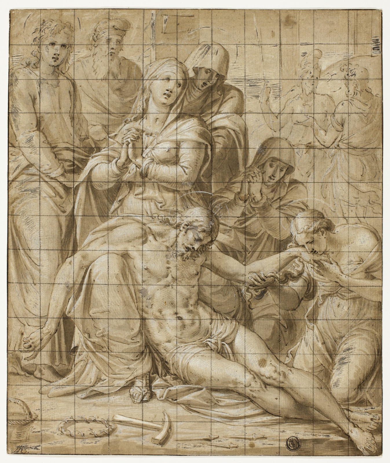 The Lamentation — Luca Penni; Italian, 1500/04-1557