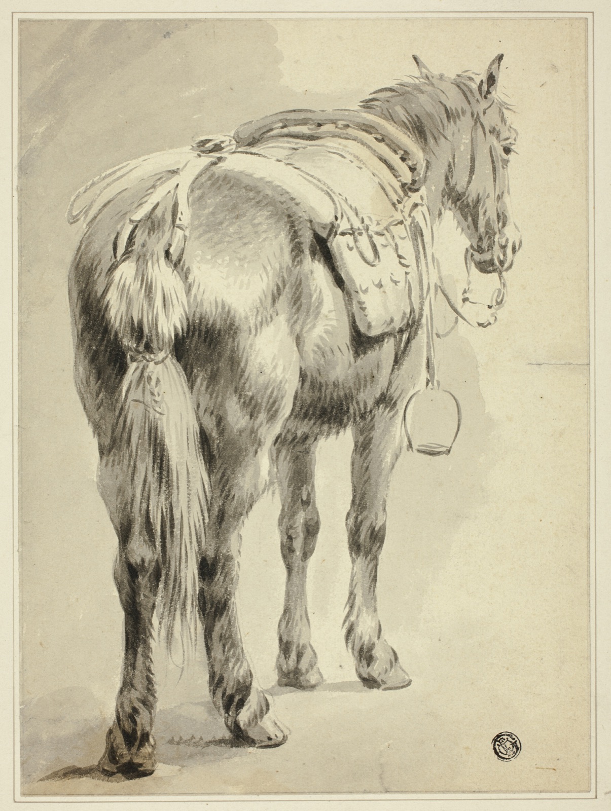 Saddle Horse — Attributed to Pieter van Bloemen (Flemish, 1657-1720); or Paulus Potter (Dutch, 1625-1654)