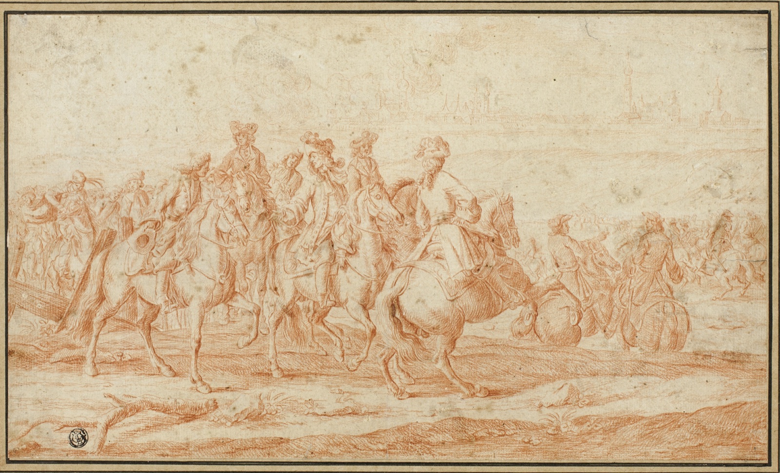 Review of Troops — Georg Philipp Rugendas, I (German, 1666-1742); or Philips Wouwerman (Dutch, 1619-1668)