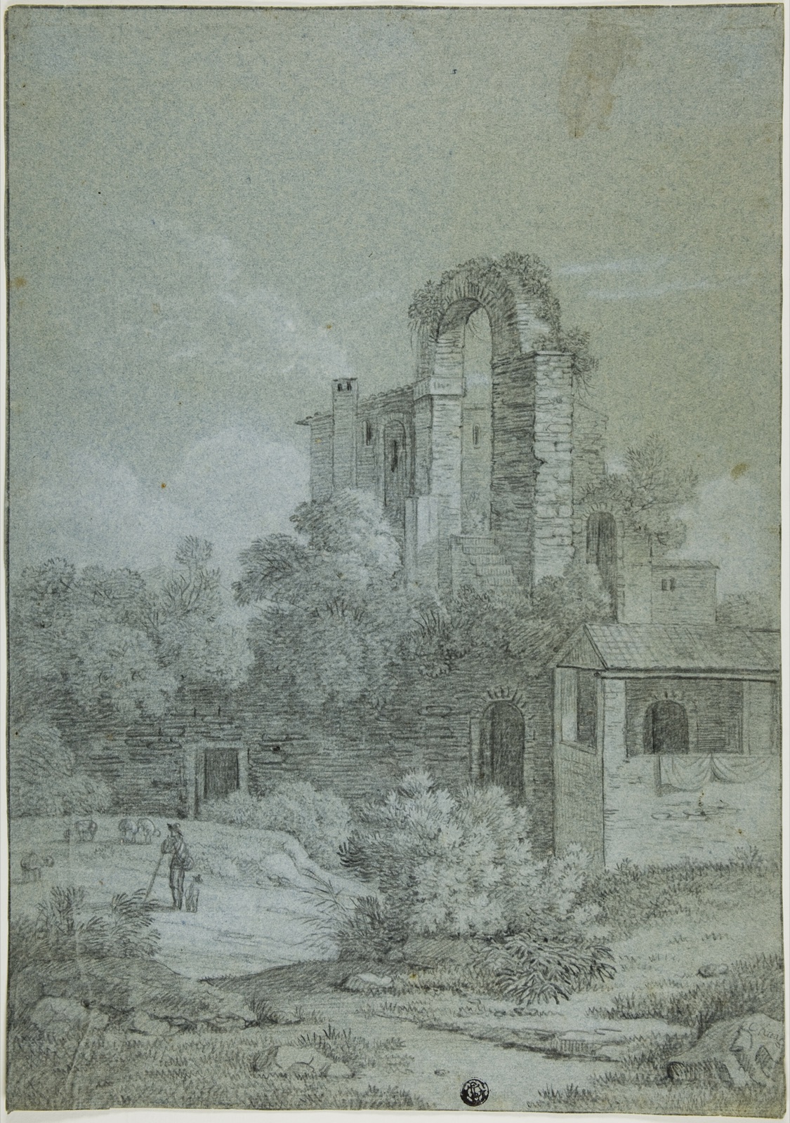 Ruins of Birg Castle — Carl Ludwig Kaaz; German, 1773-1810