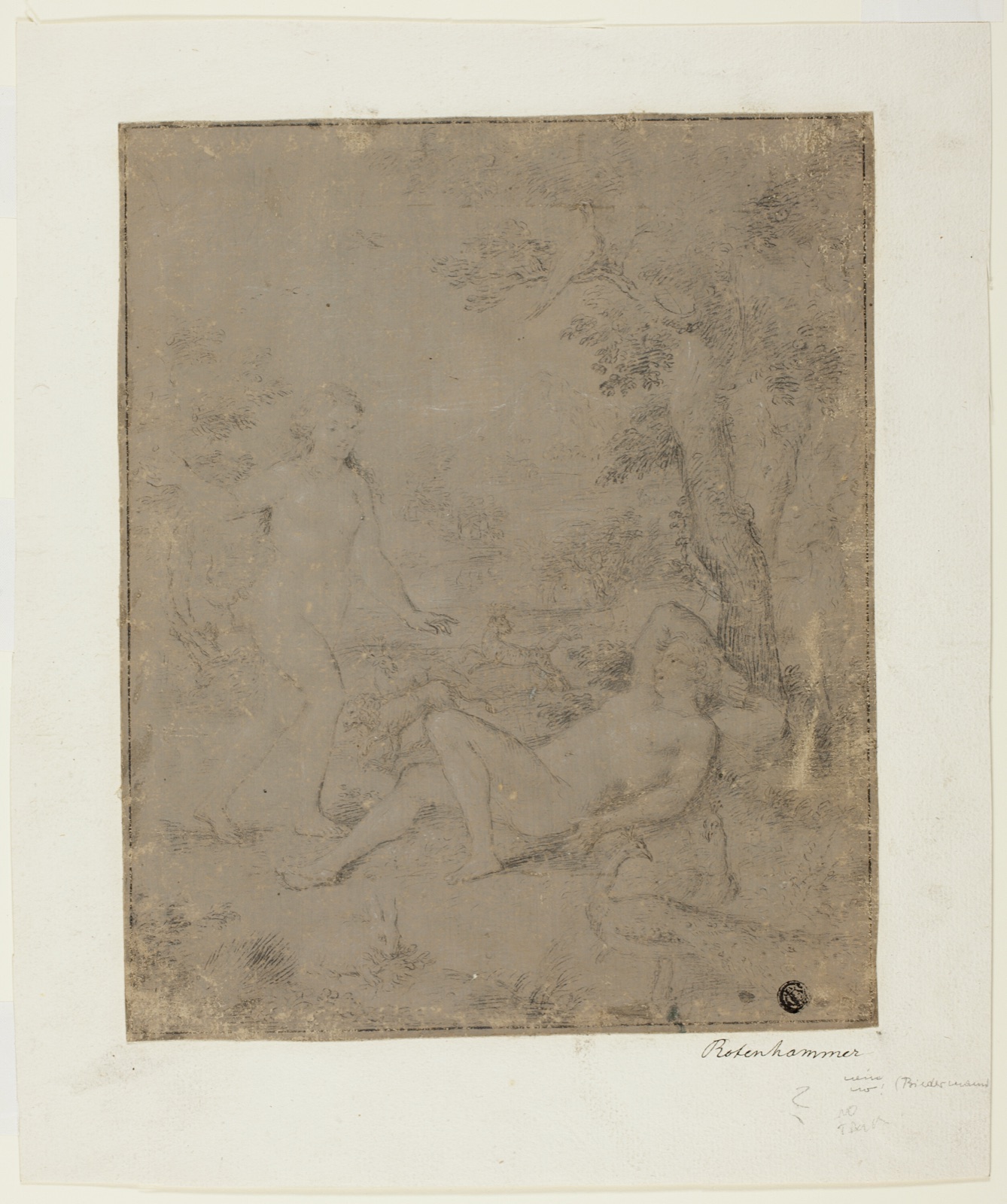 Adam and Eve — Possibly Hans Rottenhammer; German, 1564-1625