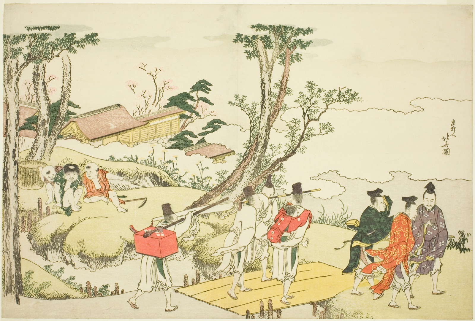 Frontispiece to the illustrated album "Thirty-six Immortal Women Poets" ("Nishikizuri onna sanjurokkasen") — Katsushika Hokusai 葛飾 北斎; Japanese, 1760-1849