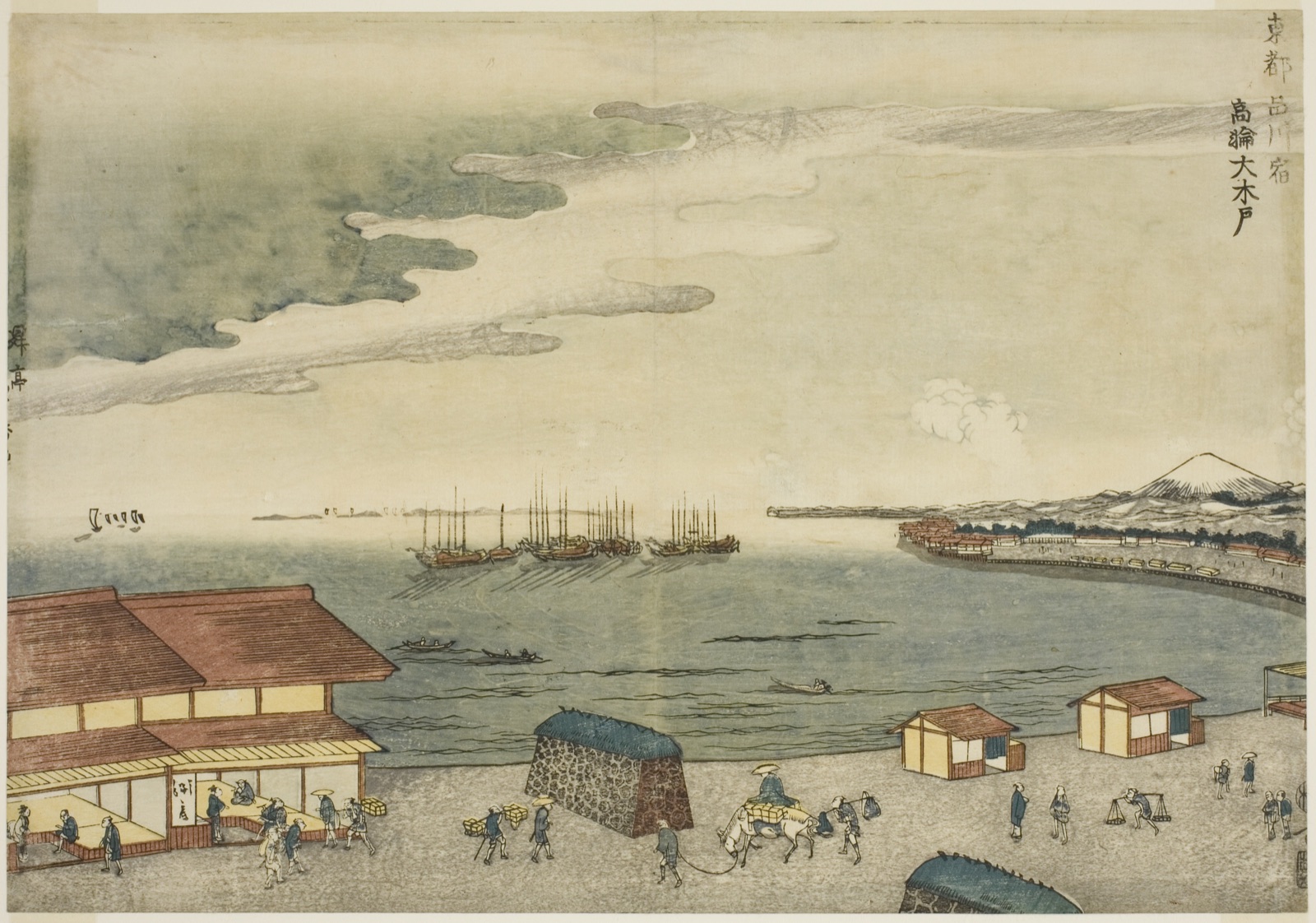Takanawa Okido at the Shinagawa Station (Shinagawa-juku Takanawa Okido), from the series "Eastern Capital (Toto)" — Shotei Hokuju; Japanese, active c. 1789-1818
