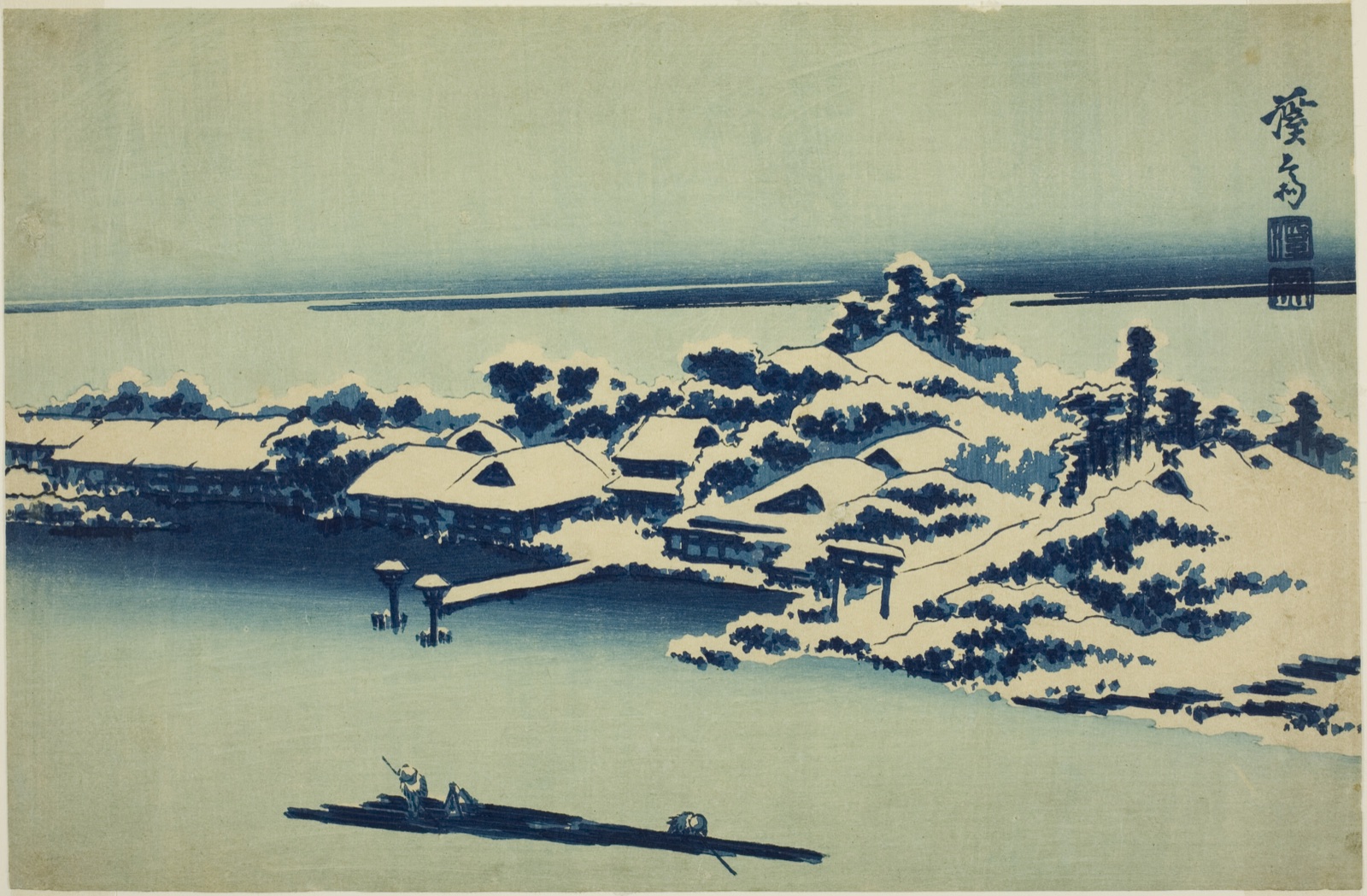 Snow on the Sumida River — Keisai Eisen; Japanese, 1790-1848