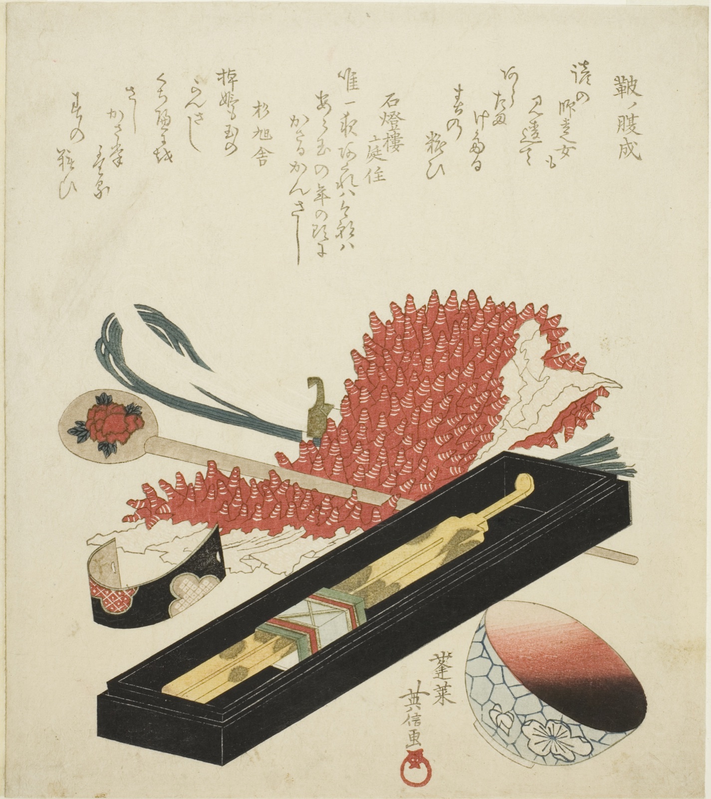 Hair Ornaments — Kikugawa Eishin (Hidenobu); Japanese, active c. 1804-30