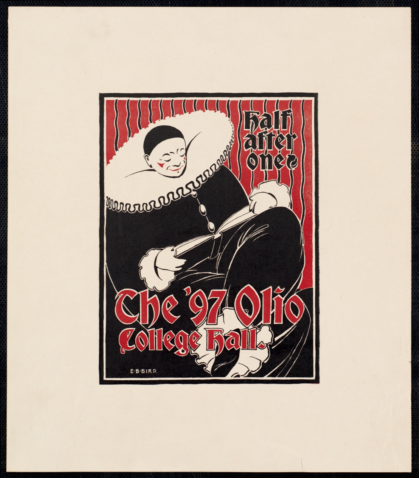 Half after one, the '97 Olio College hall — Bird, Elisha Brown (Artist)