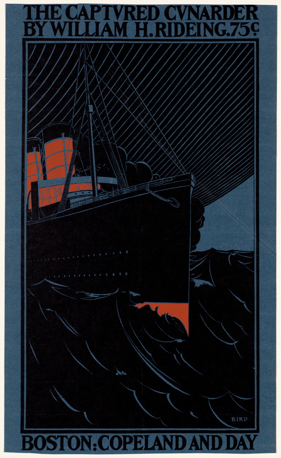 The captured cunarder by William H. Rideing — Bird, Elisha Brown (Artist)