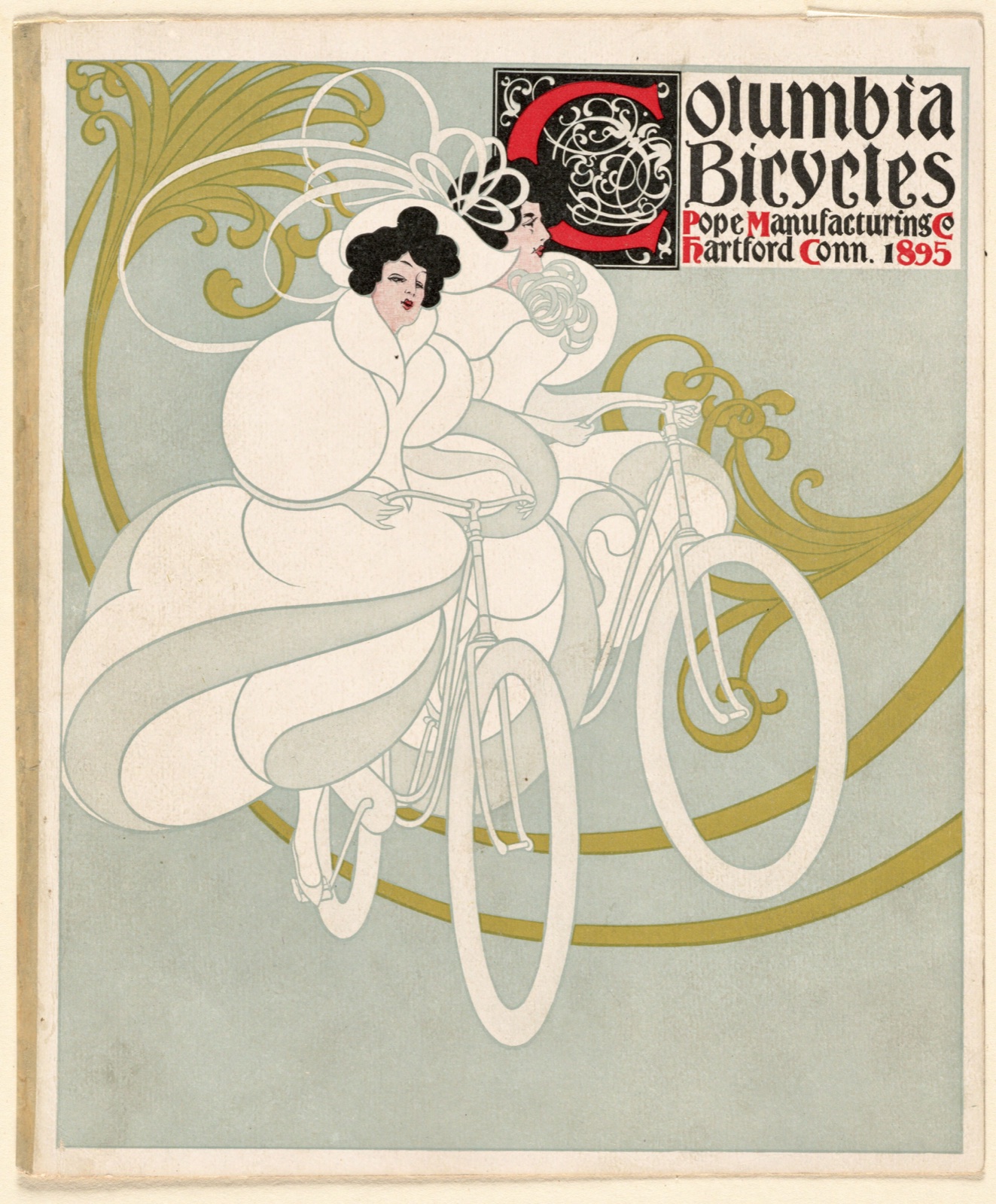 Columbia bicycles. Pope Manufacturing Co Hartford, Conn. 1895 — Bradley, Will, 1868-1962 (Artist)