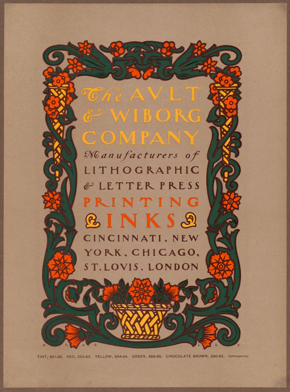The Ault & Wiborg Company — Bradley, Will, 1868-1962 (Artist)