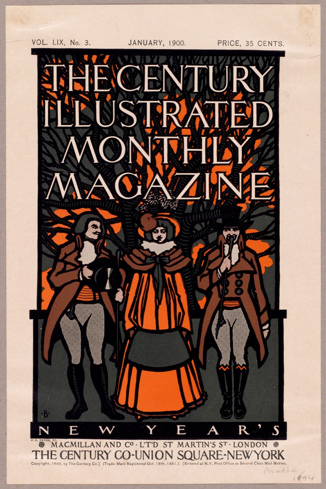 The century illustrated monthly magazine, New Year's — Bradley, Will, 1868-1962 (Artist)