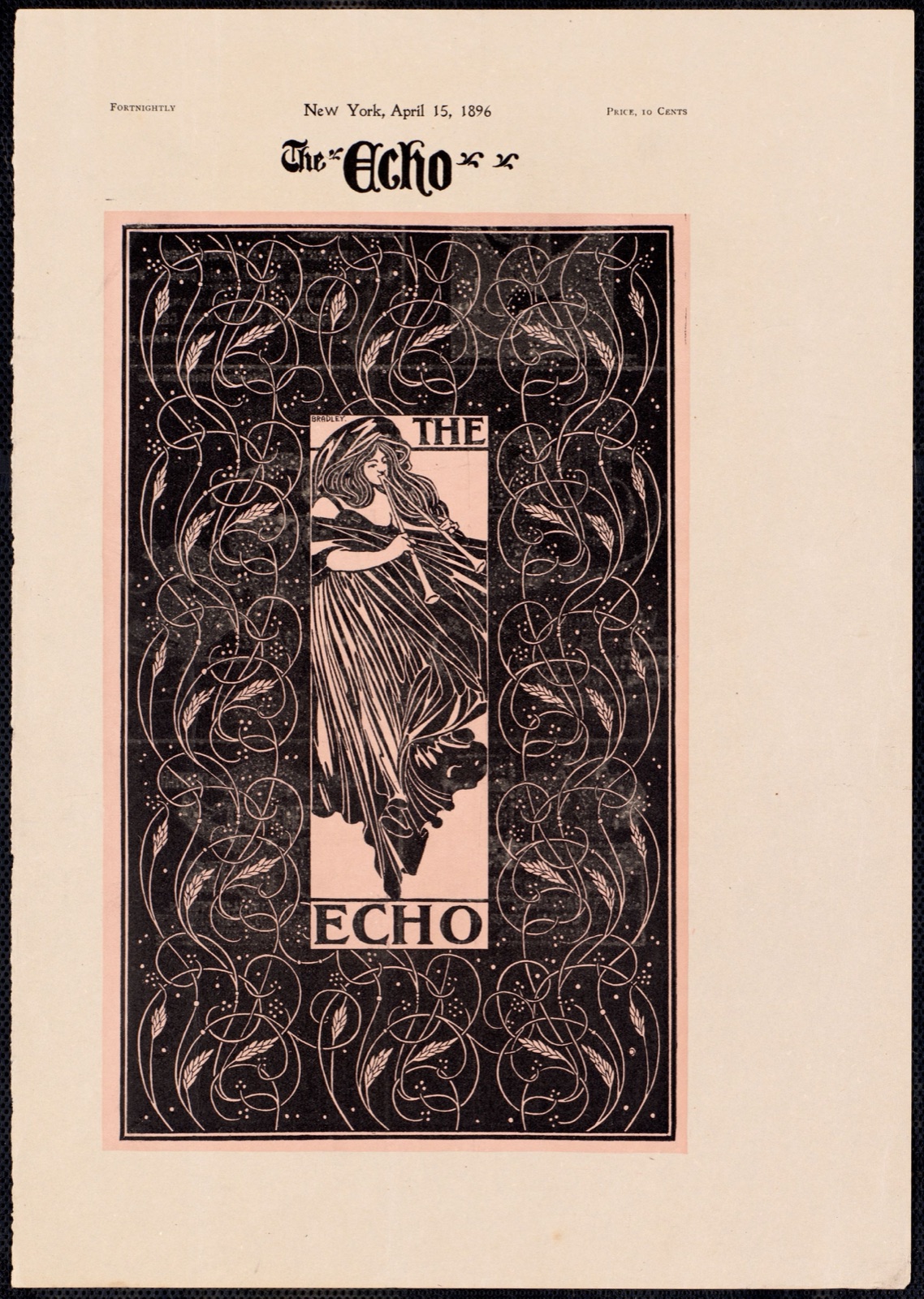 The echo, Chicago, April 15, 1896 — Bradley, Will, 1868-1962 (Artist)