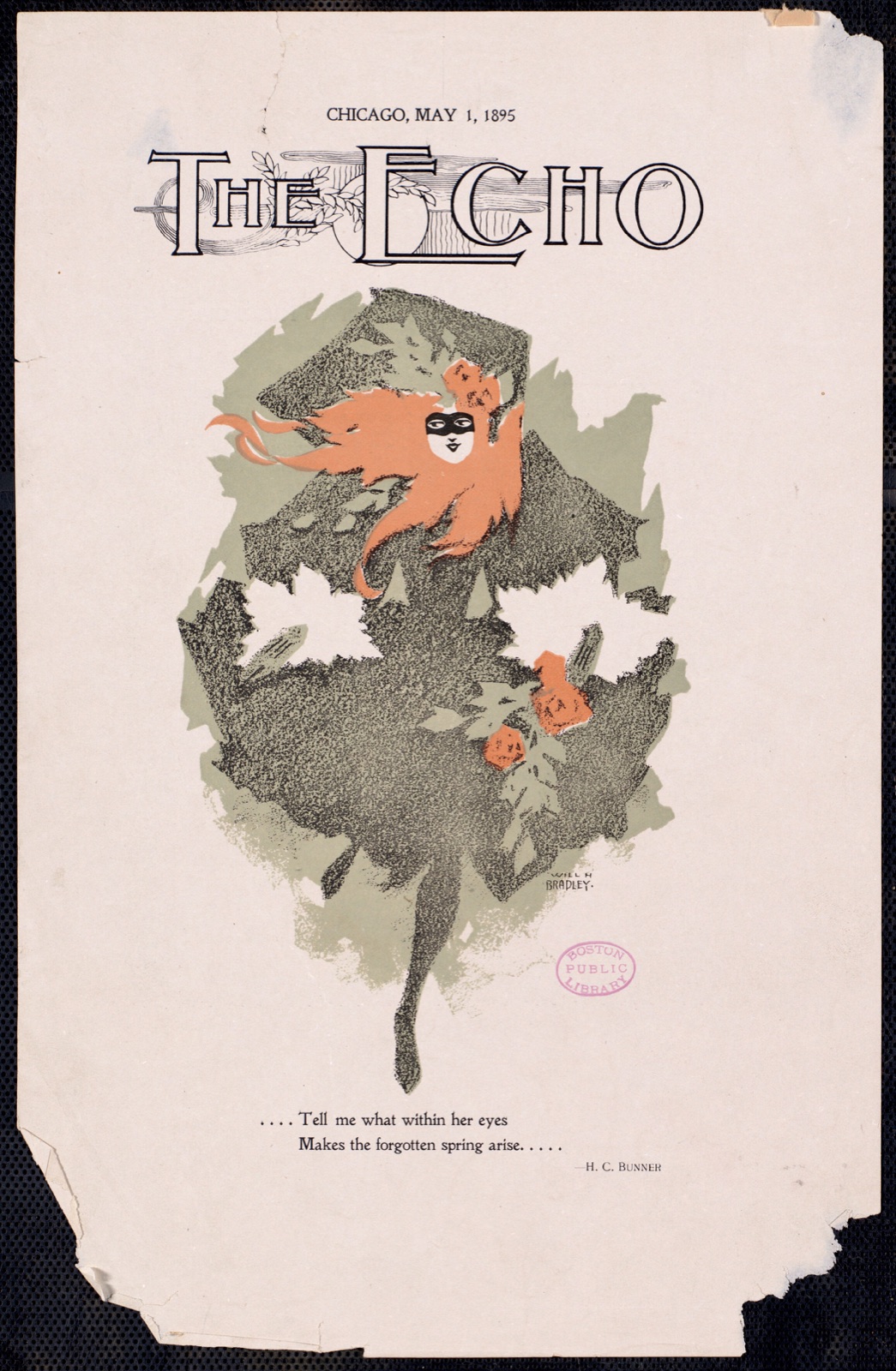 The echo, Chicago, May 1, 1895 — Bradley, Will, 1868-1962 (Artist)