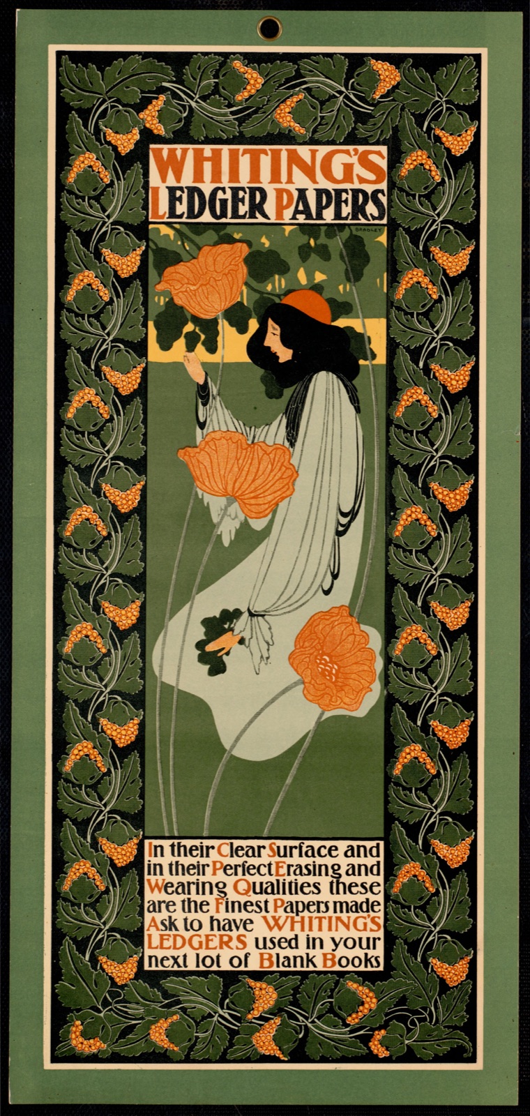 Whiting's ledger papers — Bradley, Will, 1868-1962 (Artist)