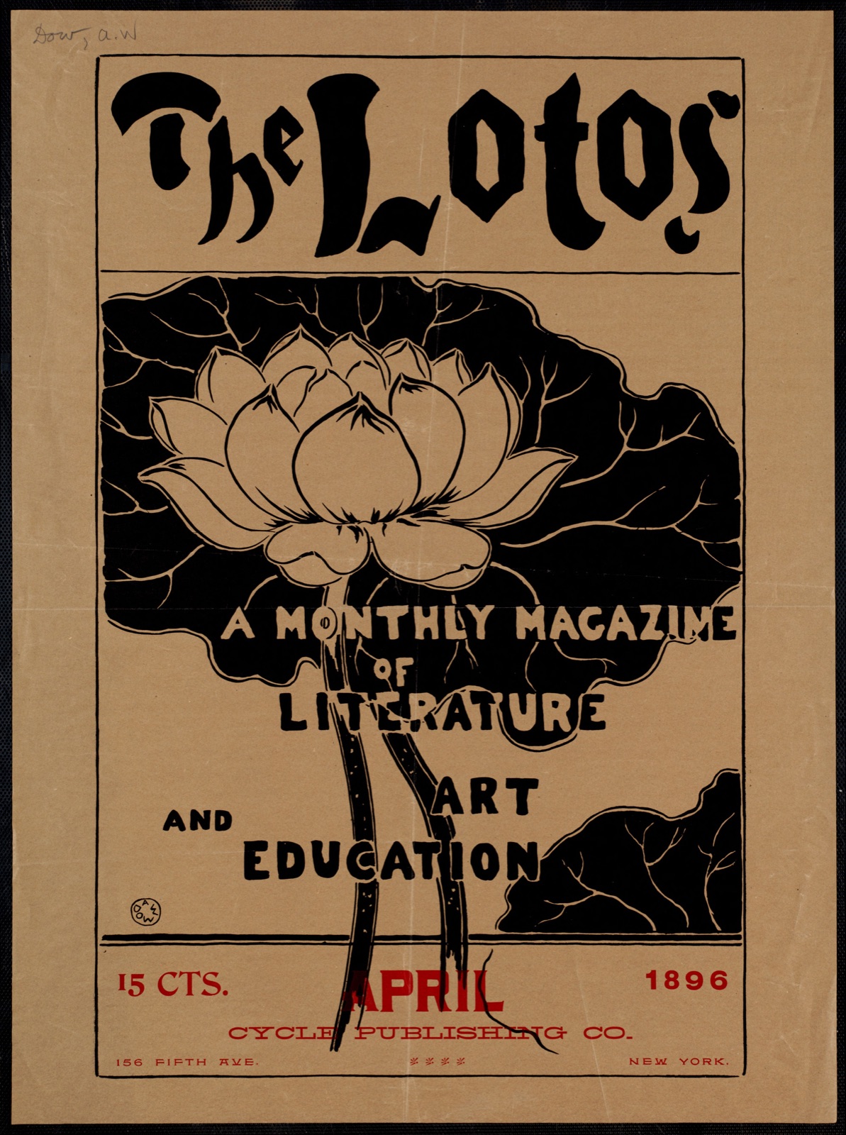 The lotos, a monthly magazine of literature and art education, April — Dow, Arthur W. (Arthur Wesley), 1857-1922 (Artist)