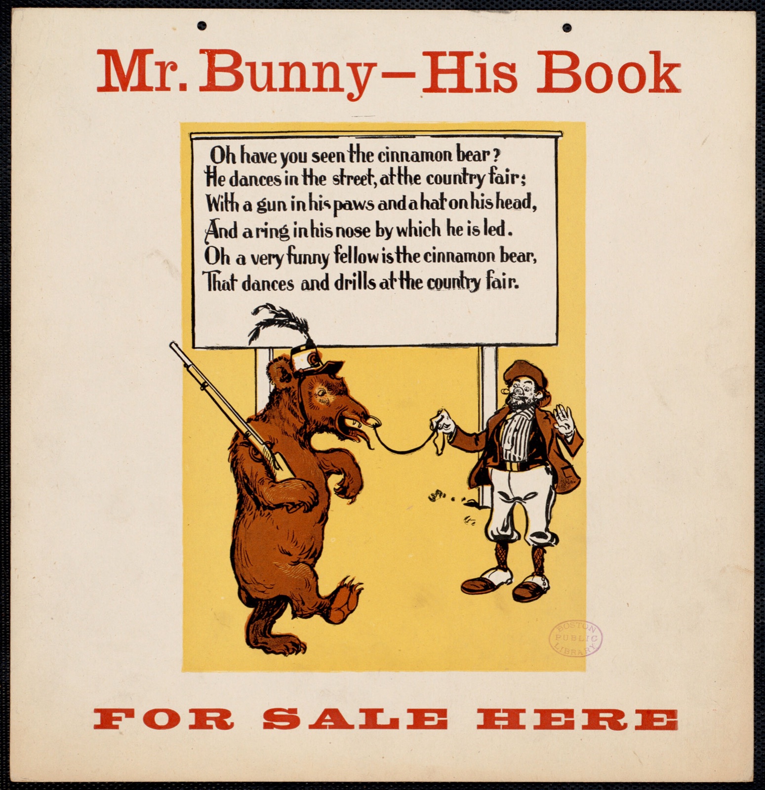 Mr. Bunny - his book, for sale here — Fry, W. H. (Artist)