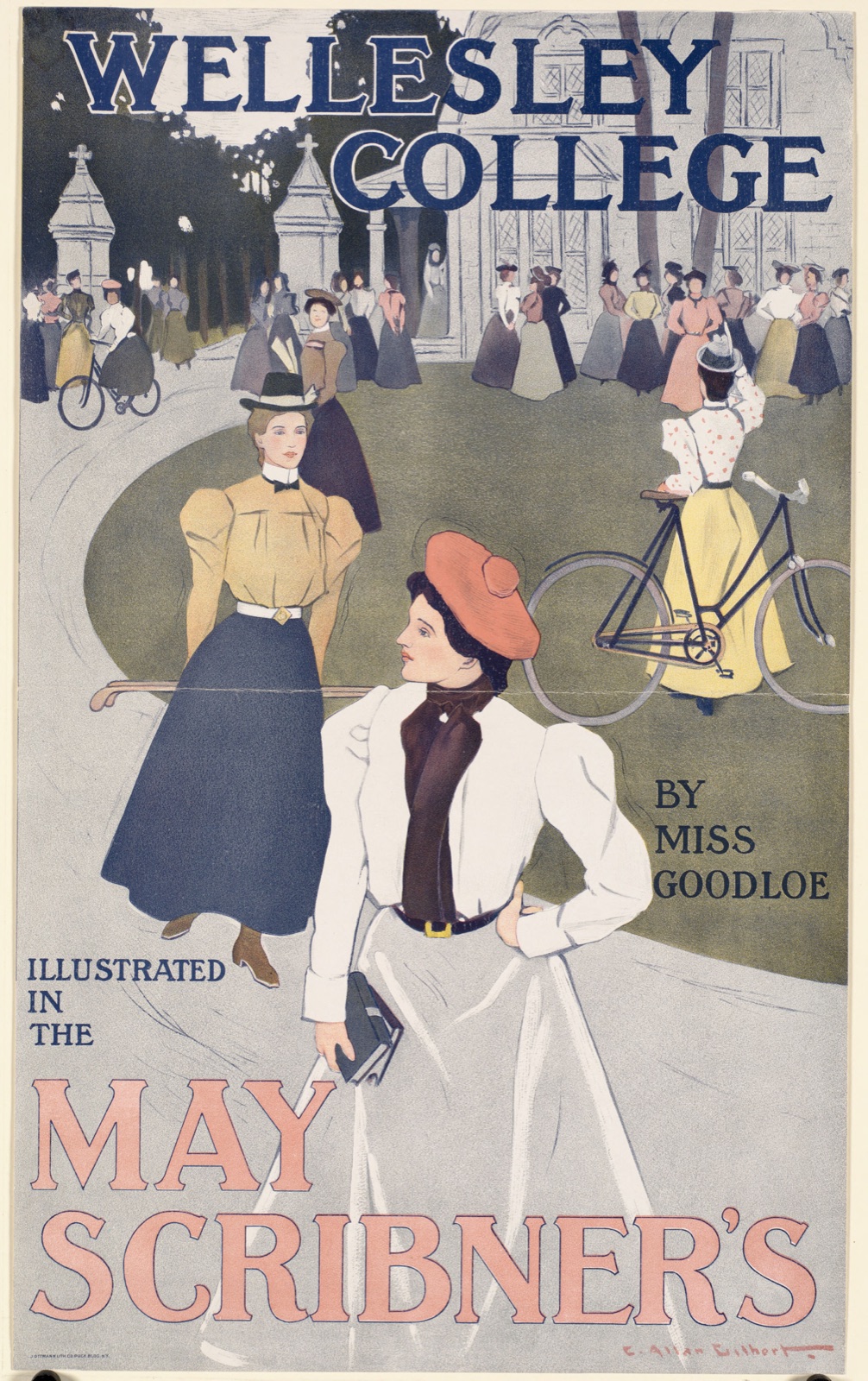 Wellesley College illustrated in the May scribner's — Gilbert, C. Allan (Artist)