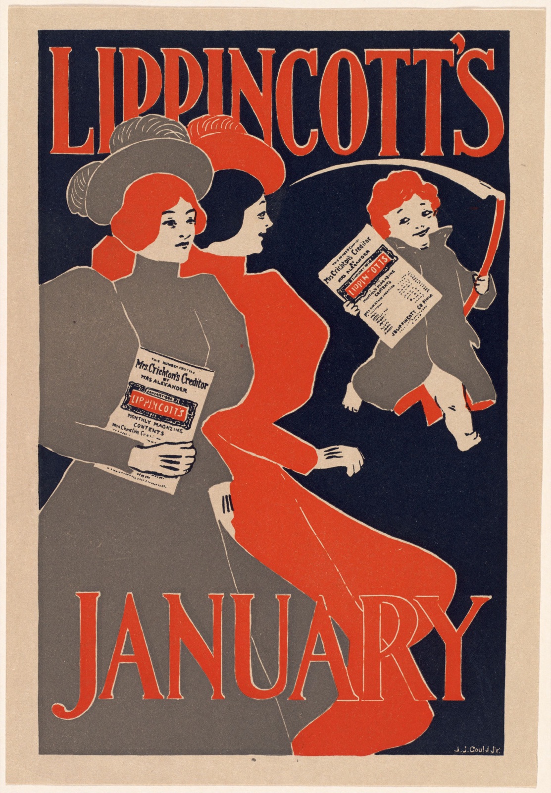 Lippincott's, January — Gould, J. J., Jr. (Joseph J.), 1880-1935 (Artist)