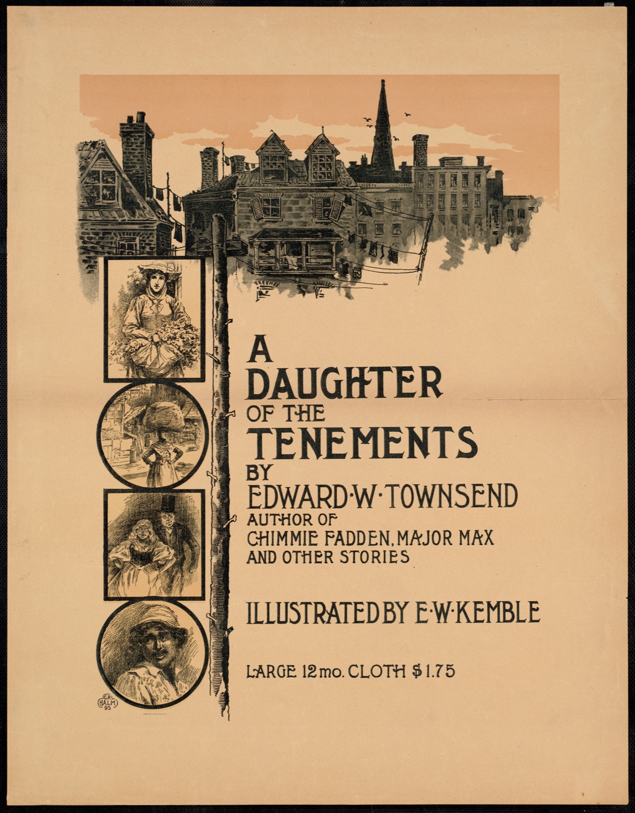 A daughter of the tenements by Edward W. Townsend — Halm, Geo. R. (George R.), 1850-1899 (Artist)