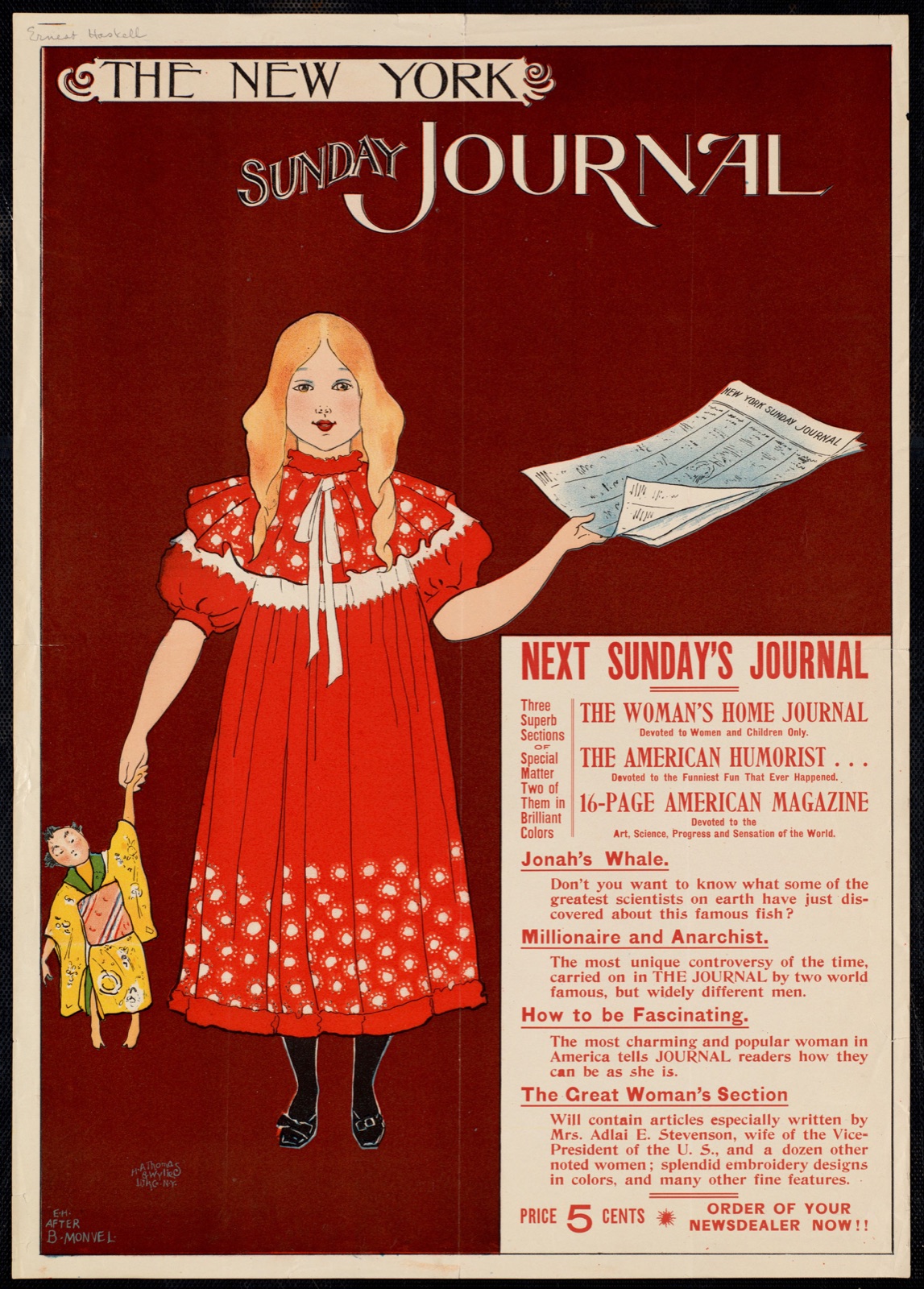 The New York Sunday journal — Haskell, Ernest, 1876-1925 (Artist)