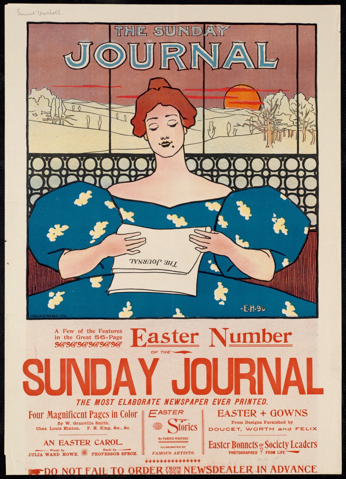 The Sunday journal, Easter number — Haskell, Ernest, 1876-1925 (Artist)