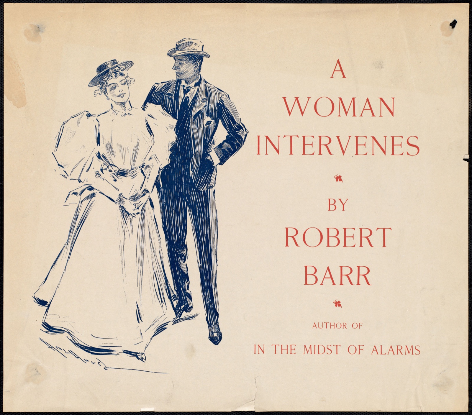 A woman intervenes by Robert Barr — Hurst, Hal, 1865-1938 (Artist)