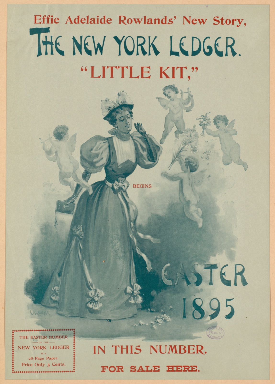 The New York ledger, Easter 1895. — Kendrick, Charles, 1841-1914 (Artist)