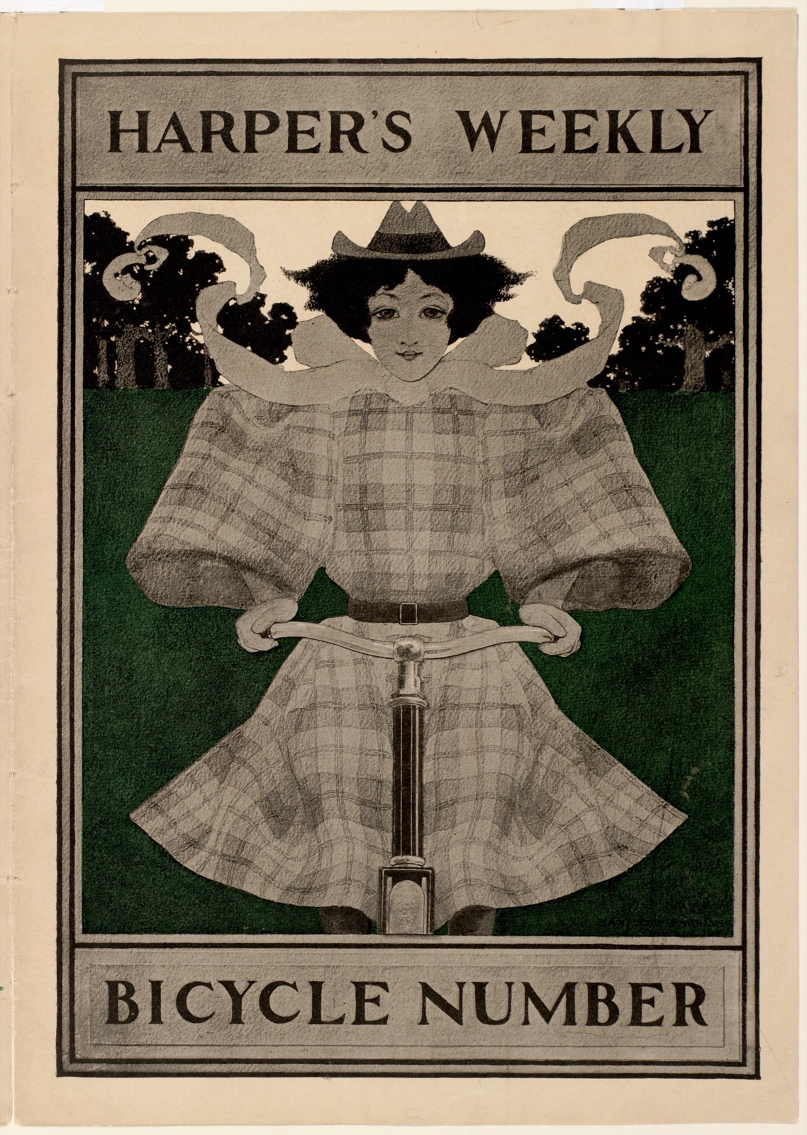 Harper's weekly bicycle number — Parrish, Maxfield, 1870-1966 (Artist)