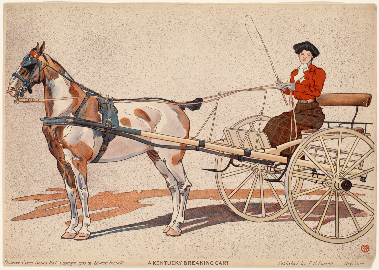 A Kentucky breaking cart — Penfield, Edward, 1866-1925 (Artist)