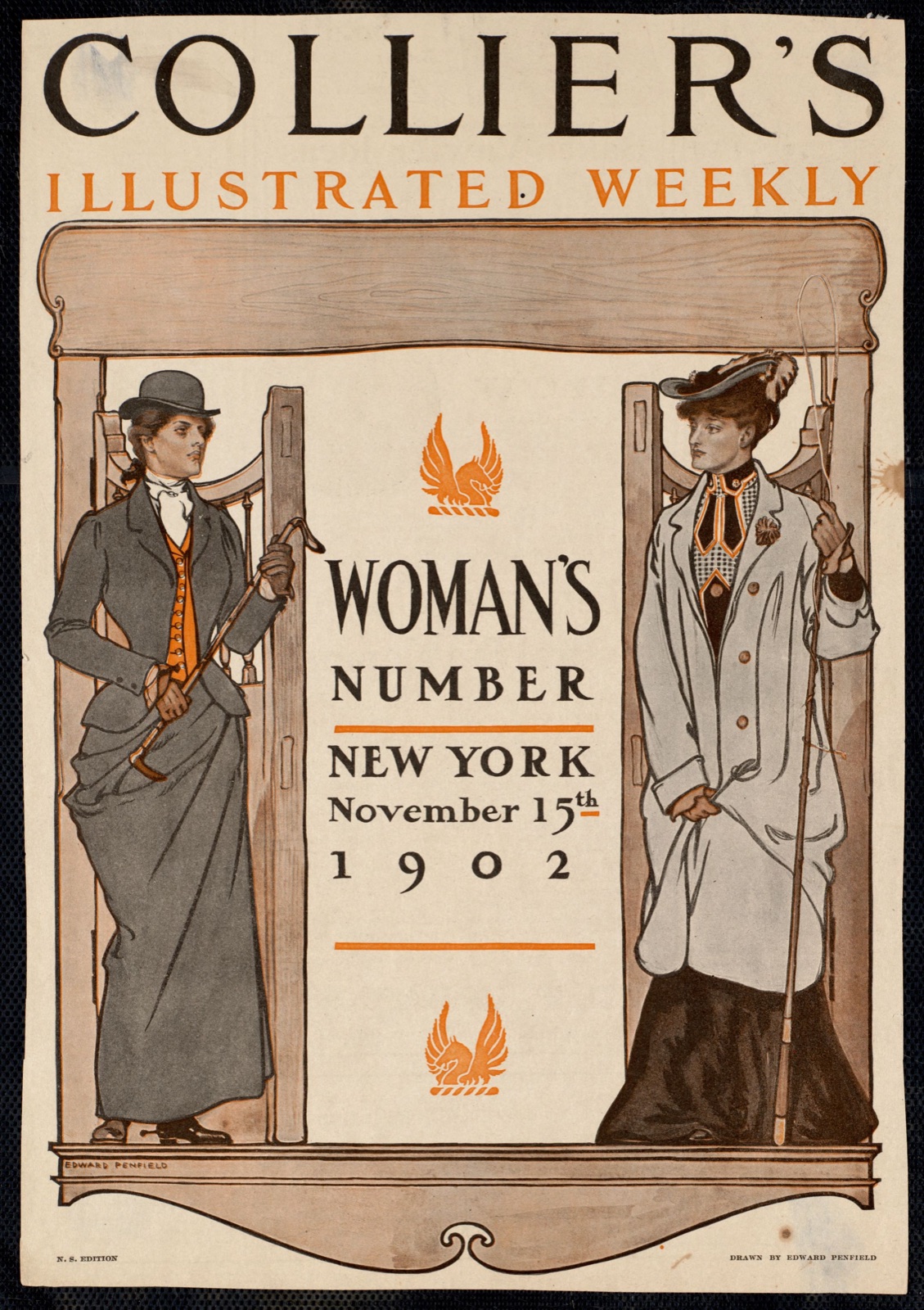 Collier's illustrated weekly. Woman's number, New York, November 15th, 1902. — Penfield, Edward, 1866-1925 (Artist)