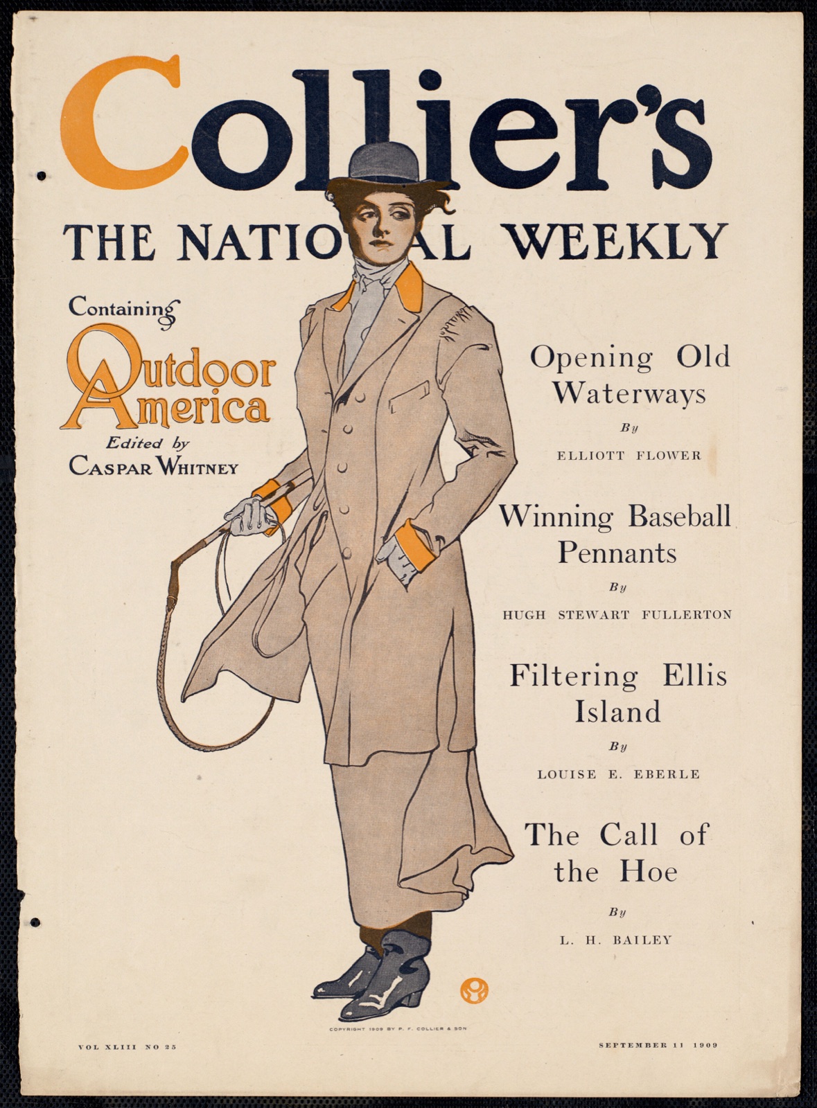 Collier's, the national weekly, containing Outdoor America — Penfield, Edward, 1866-1925 (Artist)