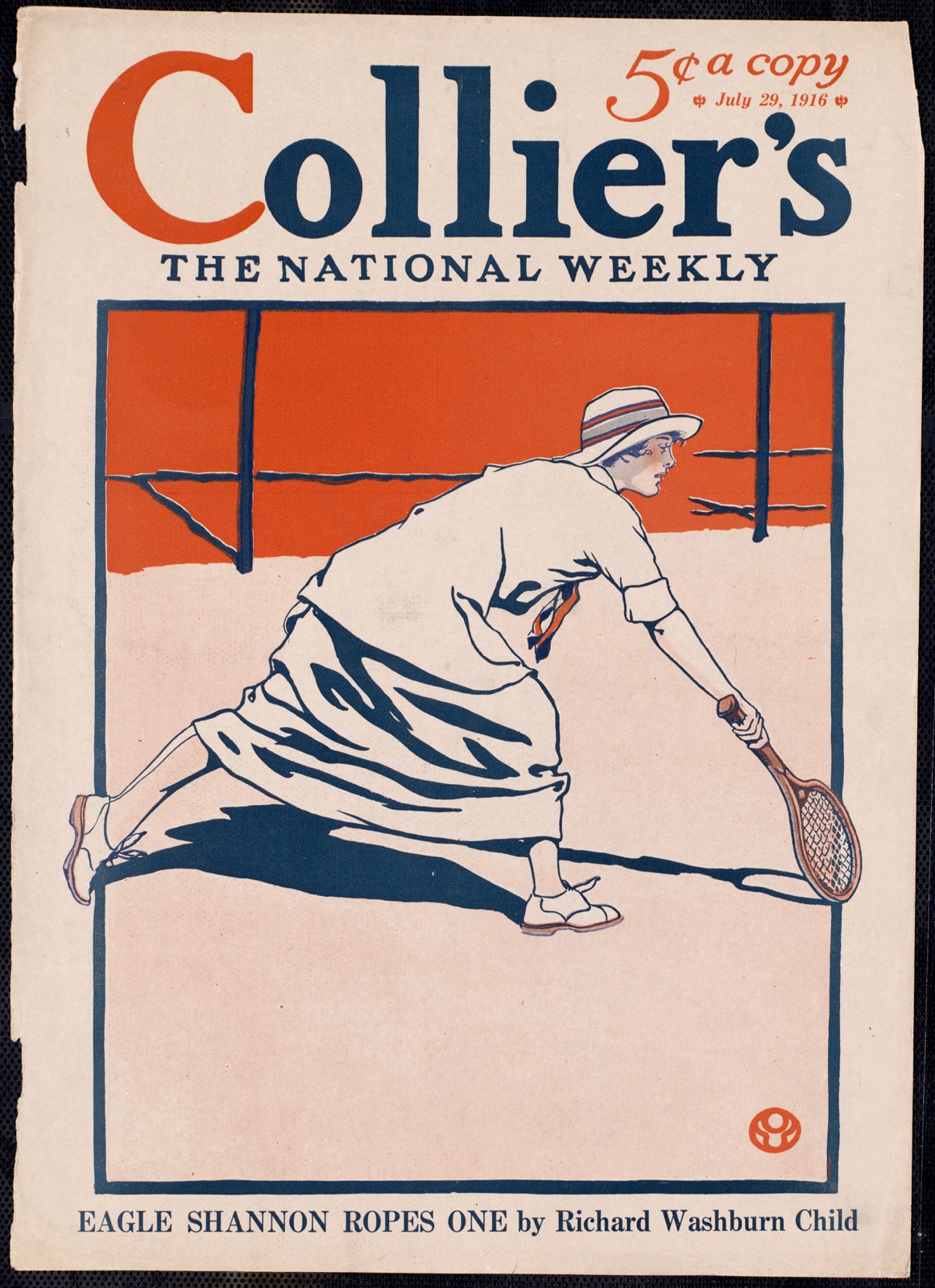 Collier's, the national weekly, Eagle Shannon ropes one by Richard Washburn Child — Penfield, Edward, 1866-1925 (Artist)