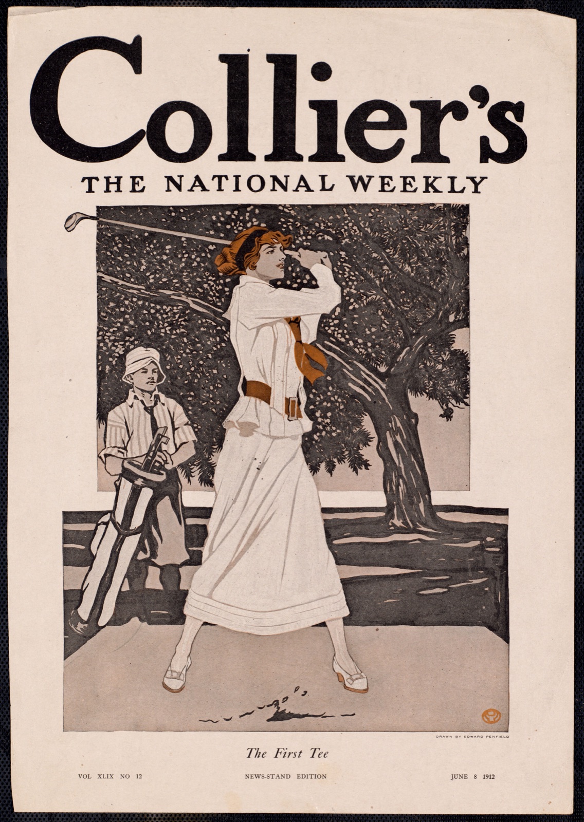 Collier's, the national weekly, the first tee — Penfield, Edward, 1866-1925 (Artist)