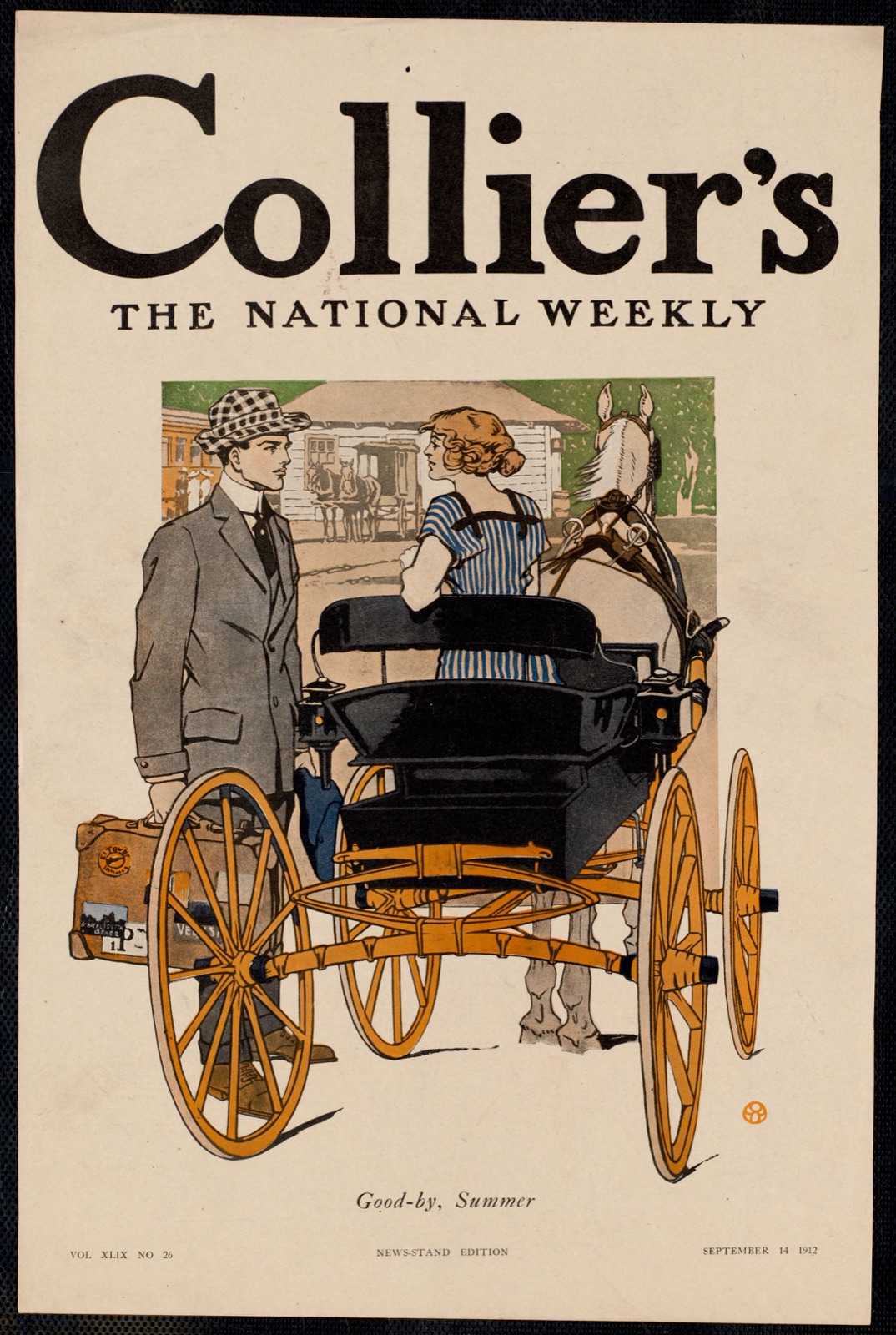 Collier's, the national weekly. Good-by, summer. — Penfield, Edward, 1866-1925 (Artist)